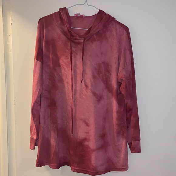 Pink Lily Tie Dye Hoodie - Picture 2 of 3